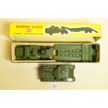 A Dinky 660 Tank Transporter and Tank No 651 - boxed