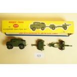 A Dinky 25 Pounder Gun unit No 697 - boxed