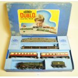 A Hornby Dublo EDP12 passenger train gift set with Duchess of Montrose engine, boxed