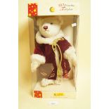 A Weibnachts musical Steiff bear 'Joy to the World' - boxed