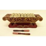 An Indonesian Gamelan percussive instrument - metallophone