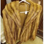 A brown fur jacket