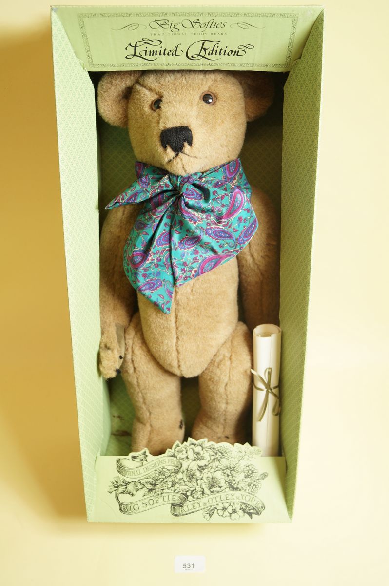 A Big Softies limited edition large Cedric bear - boxed with certificate 19/250
