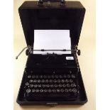 A Royal typewriter in fitted case