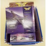 Five Corgi Aviation Airline die cast aircraft: Hercules Tanker, Lockheed Hercules, Hawker Hunter,