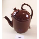 A Wedgwood brown glazed 'SYP' teapot