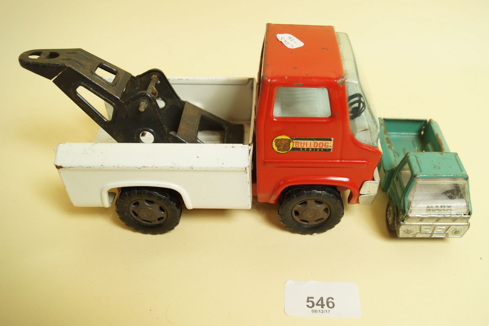 Two Marx tin plate trucks circa 50's/60's