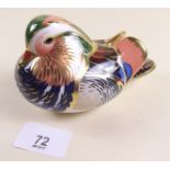 A Royal Crown Derby paperweight Mandarin Duck - boxed