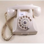 A 1960's cream telephone