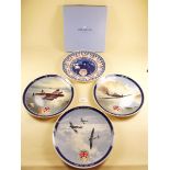 A set of four Wedgwood 1945 - 2005 60th Anniversary VE day plates - boxed