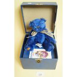 A Merrythought small blue bear 1995 - boxed 1990/2500 'Jewel of the Bear'