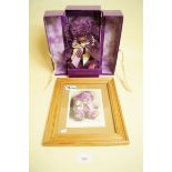 A Merrythought Millenium bear - boxed with certificate and framed picture - 384/2000