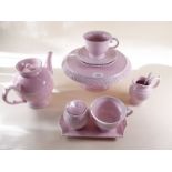 A pink 'Tea with Alice' tea set