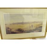 A print of St Andrews golf course - 27 x 53cm
