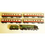 A Hornby Dublo Duchess of Montrose BR and tender plus four coaches