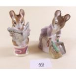 A Royal Albert figure of a mouse from the Tailor of Gloucester and Hunca Munca