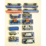 Thirteen boxed Hornby Dublo wagons including four BR Goods Brake Van, Coal Wagon D1 and D2, three