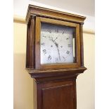 An 18th century oak longcase clock with earlier 17th century 8 day striking movement by Abel