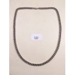 A silver chain necklace - 80g