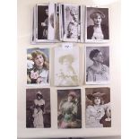 Postcards - Edwardian actors/actresses including Vesta Tilley (3), Sir Henry Irving, George Robey,