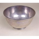 A circular silver sugar bowl, London 1934 - 137g