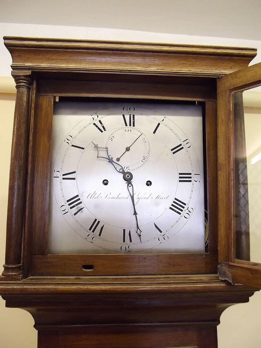 An 18th century oak longcase clock with earlier 17th century 8 day striking movement by Abel - Image 3 of 5
