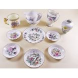 A group of decorative porcelain to include Shelley, Worcester etc