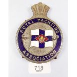 A Royal Yachting Association car badge