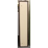 Steel four gun security cabinet with twin locks and keys, 51,1/4 x 10 x 10 ins