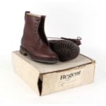 Regent, waxy field boots with commando sole, size 6, boxed