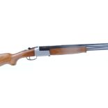 12 bore Investarm, over and under, 30 ins barrels, 1/2 & 1/4, 3 ins magnum chambers, folding action,