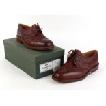 Pair Hoggs Carnoustie, brogues in dark brown, size 10, boxed as new