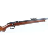 .22 Gustav Genschow Model 28, bolt action single shot rifle (firing pin present but removed), 27,1/2