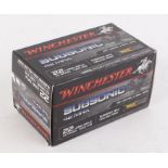500 x .22 Winchester, sub sonic, 40gr. hollow point cartridgesThe Purchaser of these Lots requires a