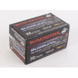 500 x .22 Winchester, sub sonic, 40gr. hollow point cartridgesThe Purchaser of these Lots requires a