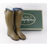 Le Chameau, Ladies Neoprene lined wellingtons, size 3,1/2, boxed as new