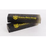 Two 4 x 42 Nikko Stirling Gold Crown scopes - boxed