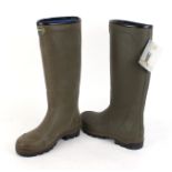 Le Chameau Country, neoprene lined wellingtons, size 12, as new with tags