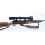 .243 Savage Model 110, bolt action rifle with 3-12 x 52 Hawke scope, no.F167207The Purchaser of