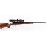 .22 Anschutz Model 1422, bolt action (no bolt ; no magazine), threaded for moderator, Swarovski