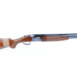 12 Sarasquetta, over and under, ejector, 28 ins multi choke barrels, ventilated rib, 76mm