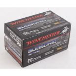 500 x .22 Winchester, sub sonic, 40gr. hollow point cartridgesThe Purchaser of these Lots requires a