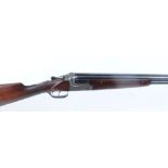 12 bore Merkel, over and under, ejector, 28 ins barrels, ¾ & ½, file cut rib, 2¾ ins chambers,