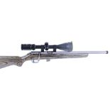 .17 (Mach 2) Marlin Model 917MS, bolt action, five shot magazine, 16 ins stainless steel heavy