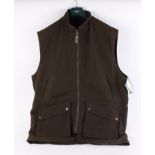 Le Chameau Nancay, fleece lined gilet in bronze green, size XXXL, as new with tags