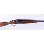 12 bore Merkel, over and under, ejector, 28 ins barrels,3/4 & 1/4, file cut rib, 2,3/4 ins chambers,