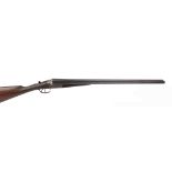 12 bore boxlock ejector by Cogswell & Harrison, 28 ins barrels, ¼ & full, plain border engraved