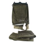 Six pairs moleskin trousers/breeks, mixed colours and sizes