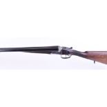 12 bore boxlock ejector by W W Greener, 28 ins barrels, ¾ & full, plain treble grip action, patent