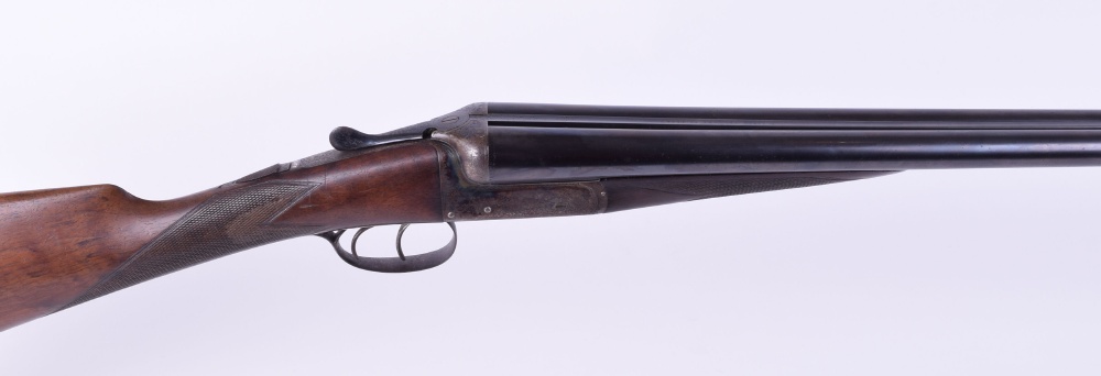 12 bore boxlock ejector by Robert Lisle, 30 ins barrels inscribed R. Lisle. Derwent St. Derby, cyl &